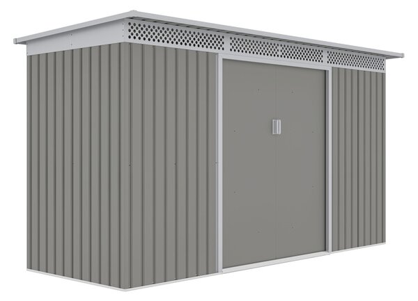 Kerti ház G21 GRAH 483 - 340 x 142 cm, metál szürke
