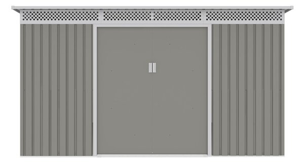 Kerti ház G21 GRAH 700 - 340 x 206 cm, metál szürke