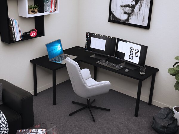 Sarok Gamer PC asztal Gamer N (fekete)