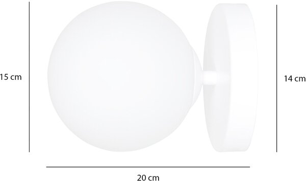 Emibig modern fali lámpa bior fehér emi1021/k1