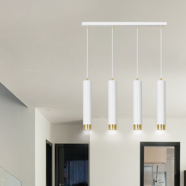 Emibig modern függeszték kibo fehér arany emi642/4