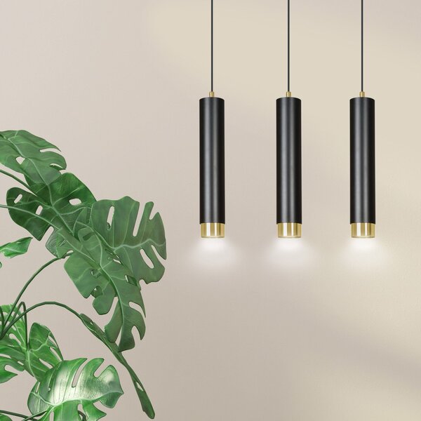 Emibig modern függeszték kibo fekete arany emi644/3