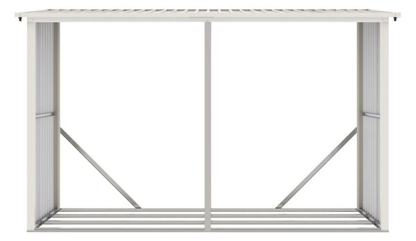 G21 WOH 682 tüzifa tároló - 302 x 119 cm, szürke