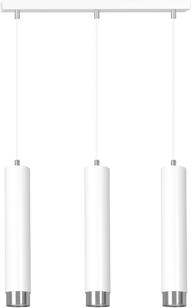 Emibig modern függeszték kibo fehér króm emi641/3