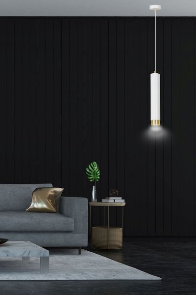 Emibig modern függeszték kibo fehér arany emi642/1