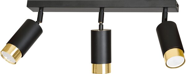 Emibig modern spot lámpa hiro fekete arany emi965/3