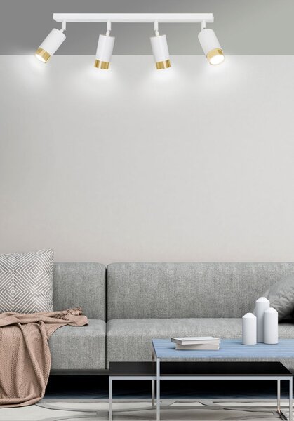 Emibig modern spot lámpa hiro fehér arany emi963/4
