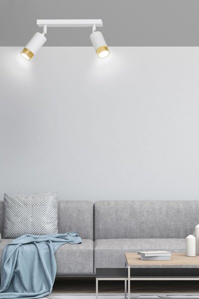 Emibig modern spot lámpa hiro fehér arany emi963/2