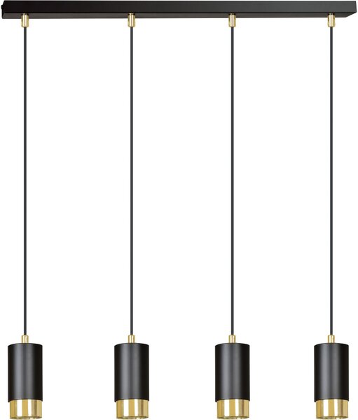 Emibig modern függeszték fumiko fekete arany emi817/4
