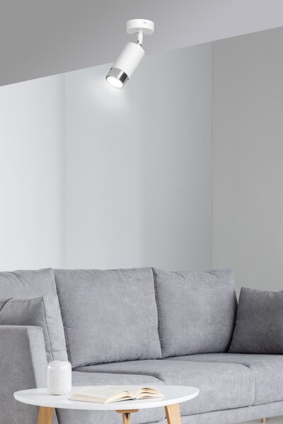 Emibig modern spot lámpa hiro fehér króm emi962/1