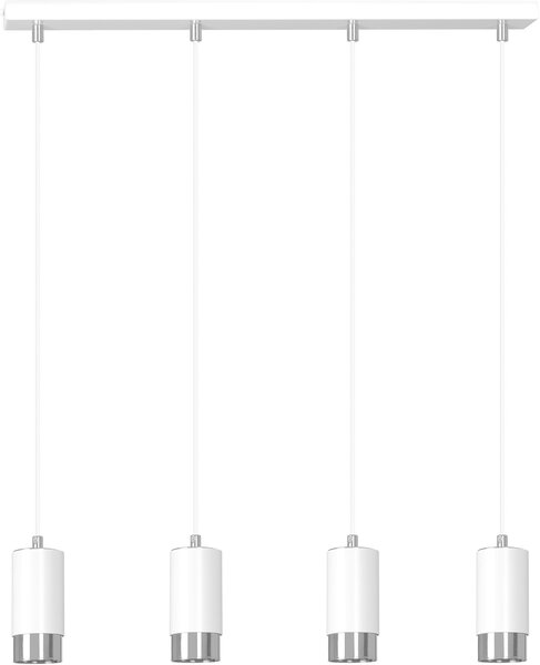 Emibig modern függeszték fumiko fehér króm emi814/4
