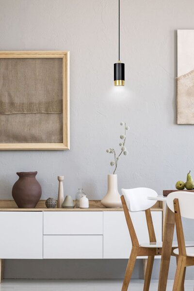 Emibig modern függeszték fumiko fekete arany emi817/1