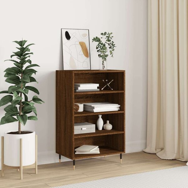VidaXL barna tölgy színű szerelt fa magasszekrény 57 x 35 x 90 cm