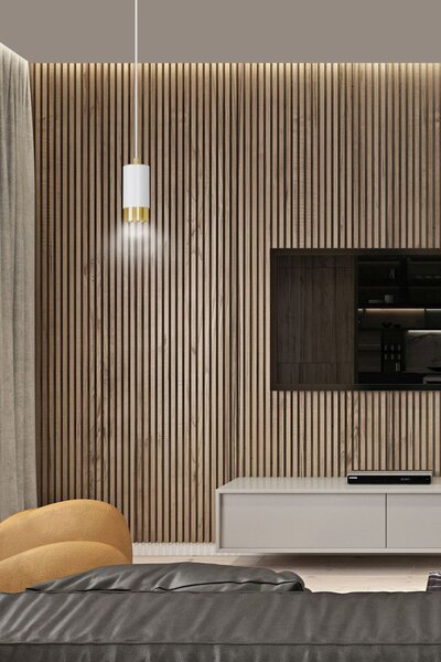 Emibig modern függeszték fumiko fehér arany emi815/1