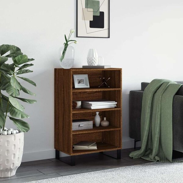 VidaXL barna tölgy színű szerelt fa magasszekrény 57 x 35 x 90 cm