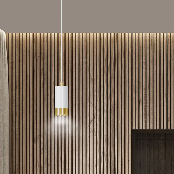 Emibig modern függeszték fumiko fehér arany emi815/1