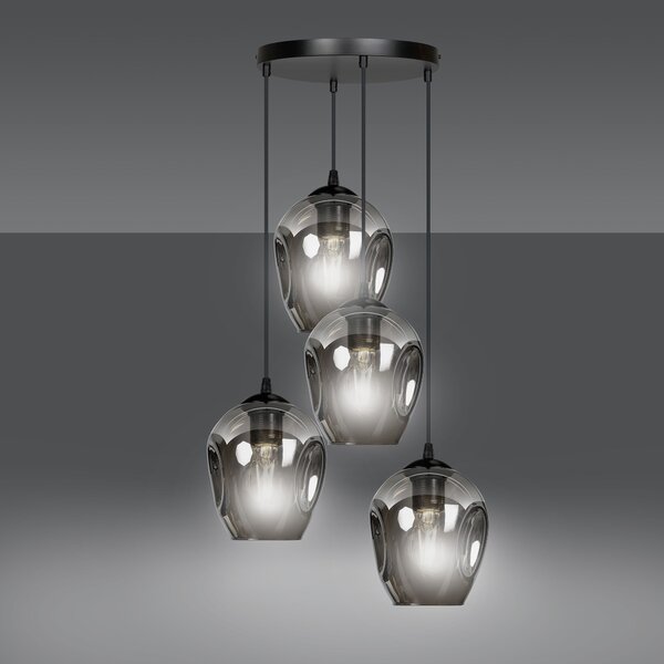 Emibig modern függeszték istar fekete grafit emi680/4prem