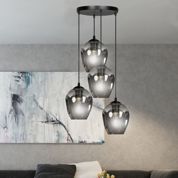 Emibig modern függeszték istar fekete grafit emi680/4prem