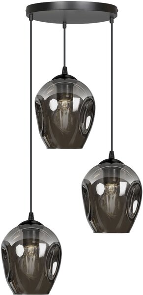 Emibig modern függeszték istar fekete grafit emi680/3prem