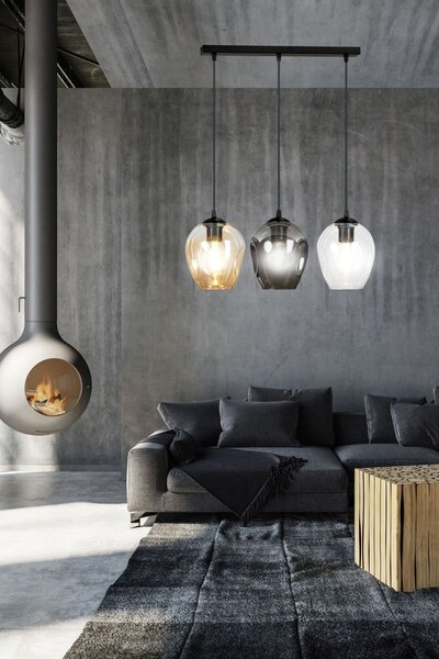 Emibig modern függeszték istar fekete emi678/3