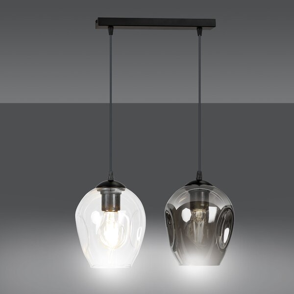 Emibig modern függeszték istar fekete emi682/2
