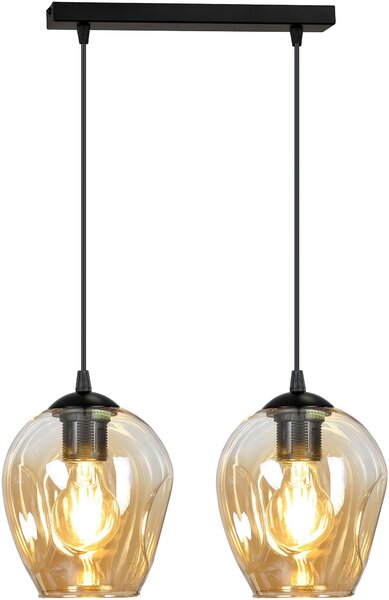 Emibig modern függeszték istar borostyán fekete emi677/2
