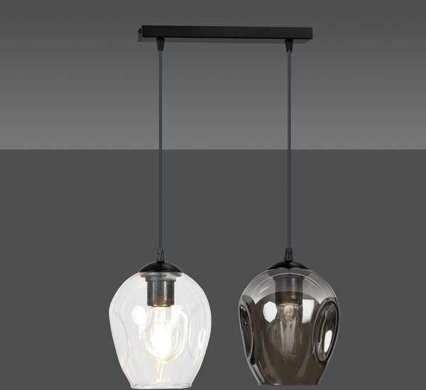 Emibig modern függeszték istar fekete emi682/2