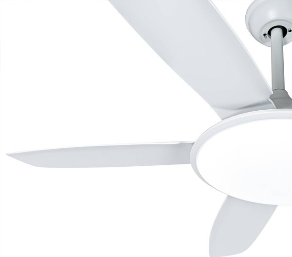 Lucande Divian LED mennyezeti ventilátor, fehér, DC, csendes, CCT, Fehér / opál, Nappali / Étkező, fém, Modern