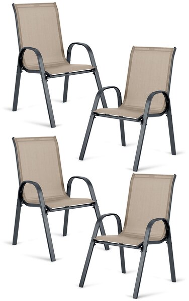 Textil kerti székek sofotel so-980 4 db-os szett