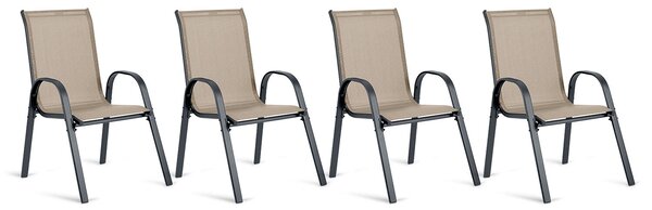 Textil kerti székek sofotel so-980 4 db-os szett
