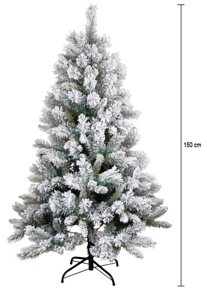 MagicHome Harry műfenyő, havas fenyő, 150 cm