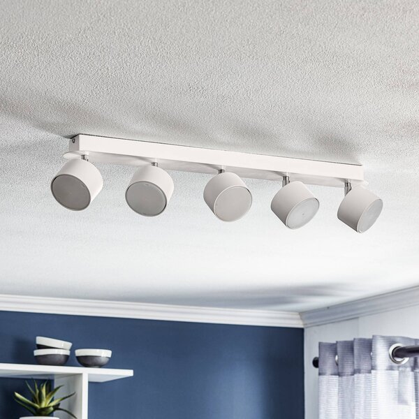 Eko-Light Cloudy mennyezeti spotlámpa, 5 izzós, fehér, dimmelhető, Fehér / opál, Nappali / Étkező, fém, Modern