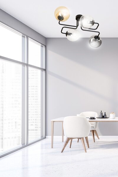 Emibig modern mennyezeti lámpa brendi fekete emi843/4m1