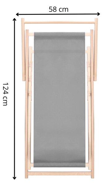 Dc0001gr összecsukható fából készült nyugágy