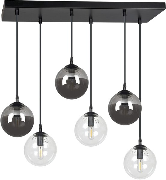 Emibig modern függeszték cosmo fekete emi714/6m2