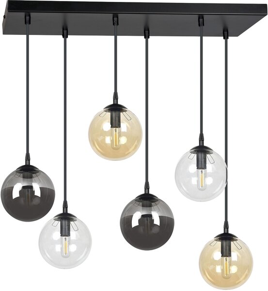 Emibig modern függeszték cosmo fekete emi714/6m1