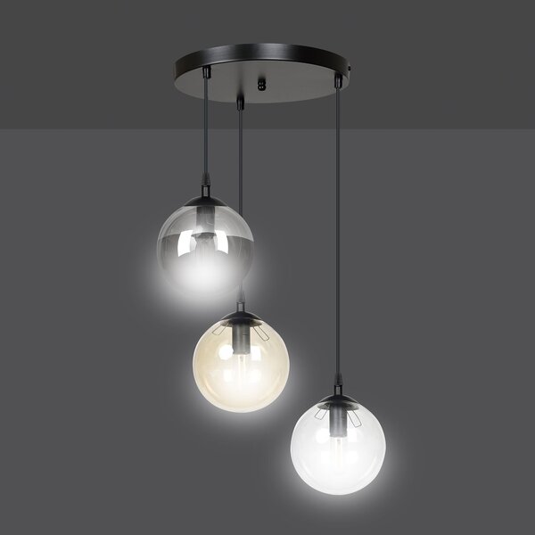 Emibig modern függeszték cosmo fekete emi714/3prem