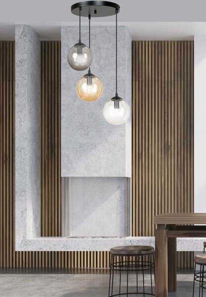 Emibig modern függeszték cosmo fekete emi714/3prem