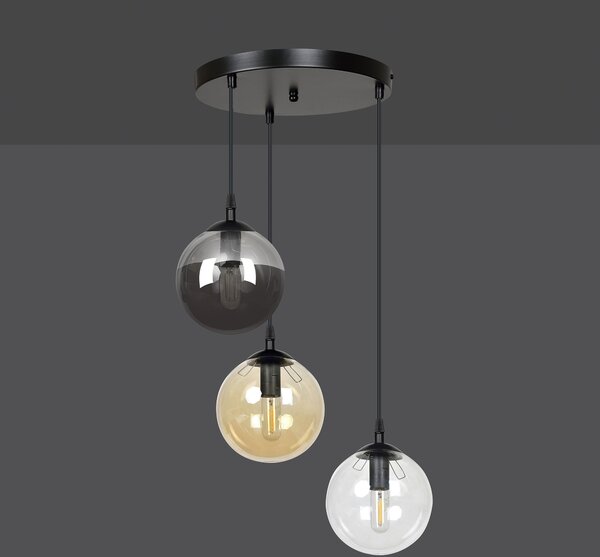 Emibig modern függeszték cosmo fekete emi714/3prem