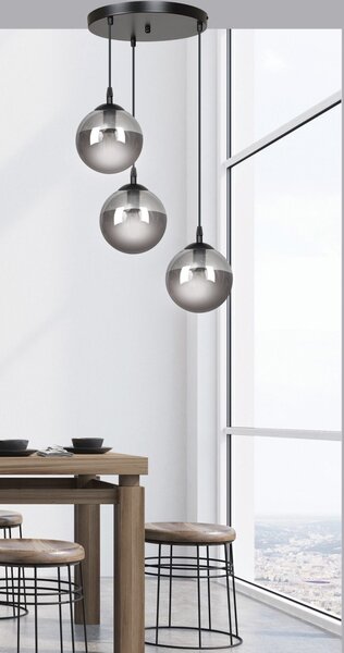 Emibig modern függeszték cosmo fekete grafit emi712/3prem