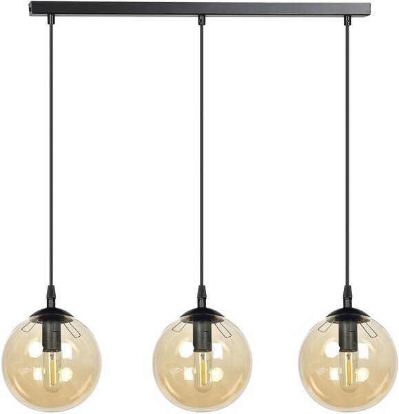 Emibig modern függeszték cosmo borostyán fekete emi713/3
