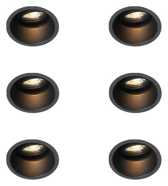 6 darabos modern, süllyesztett, forgatható és dönthető spotlámpa készlet - Alloy