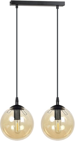Emibig modern függeszték cosmo borostyán fekete emi713/2