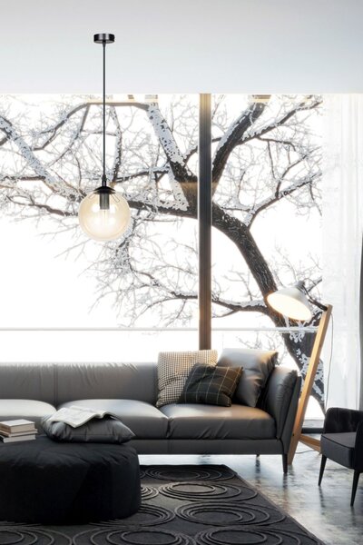 Emibig modern függeszték cosmo borostyán fekete emi713/1