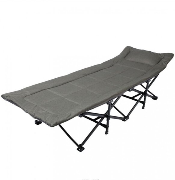 JAKS Szürke összecsukható nyugágy 187 x 68 cm