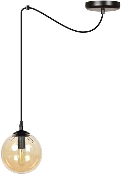 Emibig modern függeszték gigi borostyán fekete emi938/1