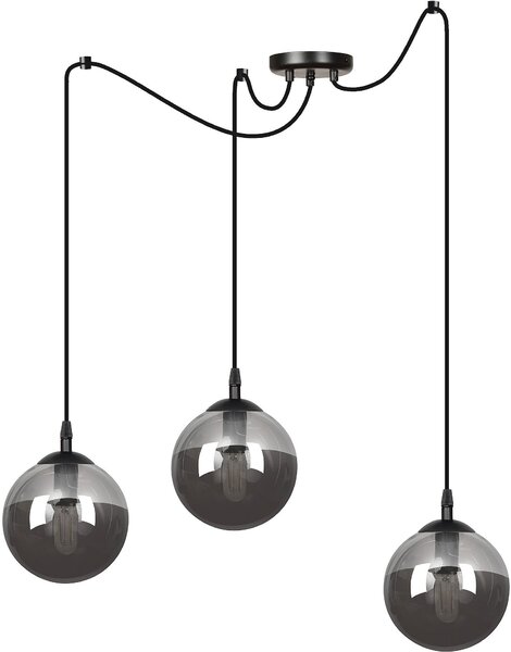 Emibig modern függeszték gigi fekete grafit emi937/3