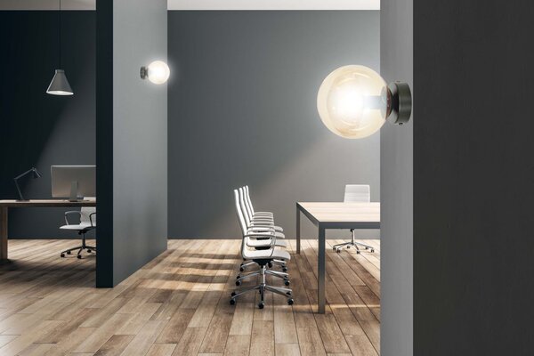Emibig modern fali lámpa rossi borostyán fekete emi876/k1