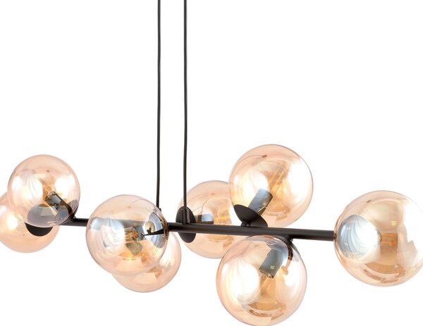Emibig modern függeszték rossi borostyán fekete emi876/8