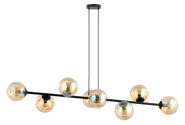 Emibig modern függeszték rossi borostyán fekete emi876/8